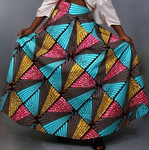 African print skirt